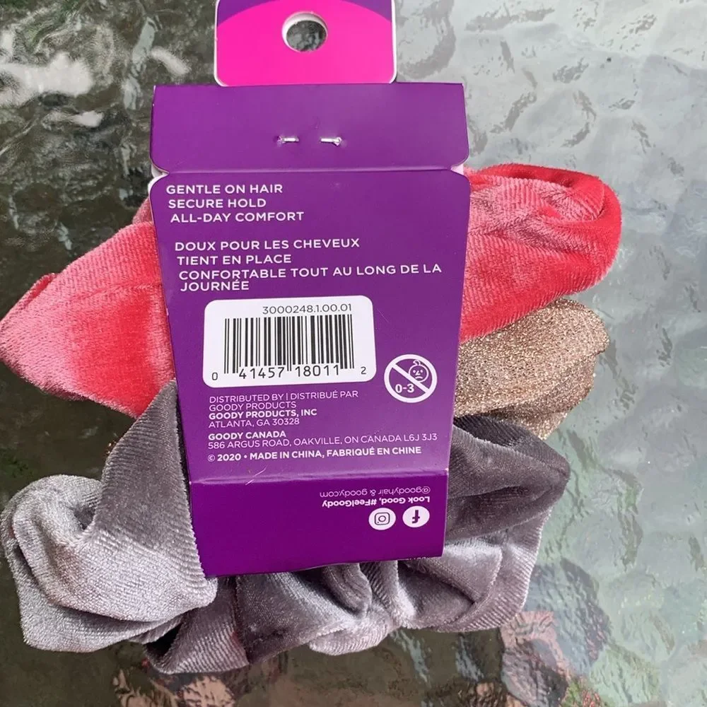 Goody ouchless set of 3 scrunchies